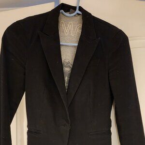 Armani Exchange woman's blazer dark navy size XS inside print